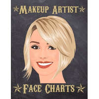  Makeup Artist Face Charts: Makeup cards to paint the face directly on paper with real make-up - Ideal for: professional make-up artists, vloggers – From Dyzamora