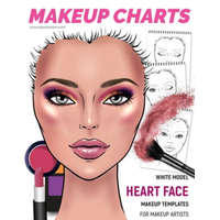 Makeup Charts - Face Charts for Makeup Artists: White Model - HEART face shape – I Draw Fashion