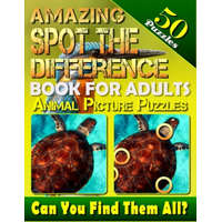  Amazing Spot the Difference Book for Adults: Animal Picture Puzzles (50 Puzzles): Can You Find All the Differences? (Volume 2) – Carena Baumiller