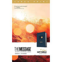  The Message Deluxe Gift Bible, Large Print (Leather-Look, Navy): The Bible in Contemporary Language