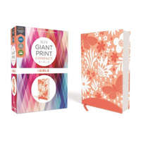  Niv, Giant Print Compact Bible for Girls, Leathersoft, Coral, Red Letter Edition, Comfort Print