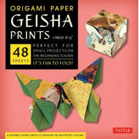  Origami Paper Geisha Prints 48 Sheets X-Large 8 1/4" (21 cm)