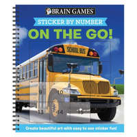 Brain Games - Sticker by Number: On the Go (Easy - Square Stickers): Create Beautiful Art with Easy to Use Sticker Fun! – New Seasons,Brain Games