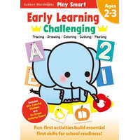  Play Smart Early Learning: Challenging - Age 2-3: Pre-K Activity Workbook: Learn Essential First Skills: Tracing, Coloring, Shapes, Cutting, Drawing,