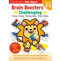 Play Smart Brain Boosters: Challenging - Age 2-3: Pre-K Activity Workbook: Boost Independent Thinking Skills: Tracing, Coloring, Shapes, Cutting, Draw