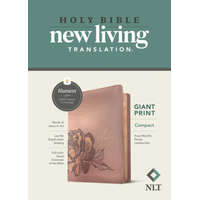  NLT Compact Giant Print Bible, Filament Enabled Edition (Red Letter, Leatherlike, Rose Metallic Peony)