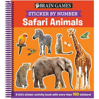  Brain Games - Sticker by Number: Safari Animals (Ages 3 to 6): A Kid's Sticker Activity Book with More Than 150 Stickers! [With Sticker(s)] – Little Grasshopper Books