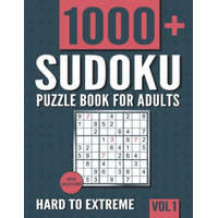  Sudoku Puzzle Book for Adults: 1000+ Hard to Extreme Sudoku Puzzles with Solutions - Vol. 1 – Visupuzzle Books