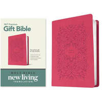  Premium Gift Bible NLT (Red Letter, Leatherlike, Very Berry Pink Vines)