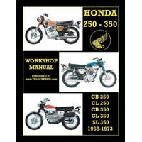  Honda Cb250, Cl250, Cb350, Cl350 & SL 350 1968 to 1973 Workshop Manual – Velocepress