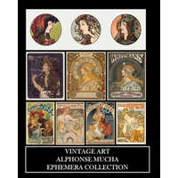  Vintage Art: Alphonse Mucha Ephemera Collection: Art Nouveau Prints and Collage Sheets