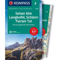  KOMPASS Wanderführer Seiser Alm, Langkofel, Schlern, Tierser Tal - Herausragende Dolomiten, 35 Touren