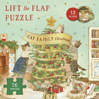  Cat Family Christmas Lift-The-Flap Puzzle: Count Down to Christmas: 12 Flaps: 76 Pieces – Eunyoung Seo