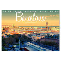  Barcelona - Stadtansichten (Tischkalender 2024 DIN A5 quer), CALVENDO Monatskalender