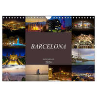  Barcelona Impressionen (Wandkalender 2024 DIN A4 quer), CALVENDO Monatskalender