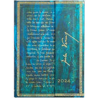  Verne, Twenty Thousand Leagues (Embellished Manuscripts Collection) Midi Verso 12-month Dayplanner 2024 – Paperblanks