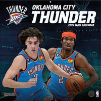  Oklahoma City Thunder 2024 12x12 Team Wall Calendar