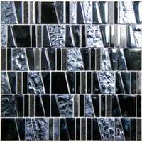 Kőmozaik Mosavit Asi negro 30x30 cm fényes ASINEGRO