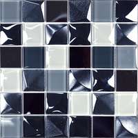  Üvegmozaik Mosavit Kubic gris 30x30 cm matt/fényes KUBICGR