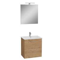  Fürdőszobai szett mosdótükörrel és világítással VitrA Mia 59x61x39,5 cm tölgyfa MIASET60D