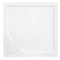  Zuhanytálca négyzet SAT 100x100 cm öntött márvány fehér SIKOLIMCC100Q