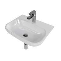  Bathroom set with basin Brevis 50 cm, faucet Lucida, siphon, waste and valves KSETBRE1