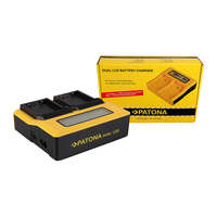 Patona Nikon EN-EL14 Patona dupla lcd kijelzős fényképezőgép akkumulátor töltő (7622)