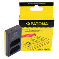 Patona Panasonic DMW-BLK22 Patona dupla USB C fényképezőgép akkumulátor töltő (9886)