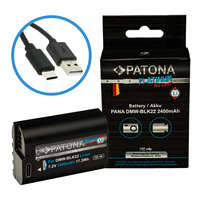 Patona Panasonic DMW-BLK22 PLATINUM USB-C fényképezőgép akkumulátor (1401)
