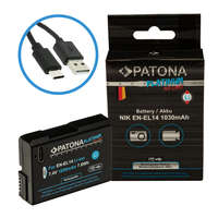 Patona Nikon EN-EL14 Patona PLATINUM USB C fényképezőgép akkumulátor (1400)