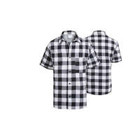 Procera Flanell rövid ujjú ing, fehér-fekete, s-es méret