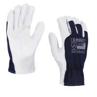 Procera Kecskebőr, erősített védőkesztyű x-perfect sötétkék-fehér 11