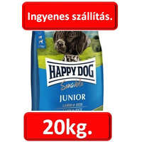 Happy Dog Happy Dog Supreme Sensible Junior bárány & rizs 10+10=20kg. , Ingyenes szállítás