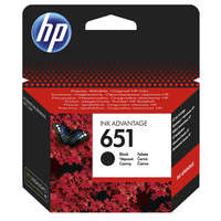 HP 651 Bk (C2P10AE) festékpatron, fekete, eredeti