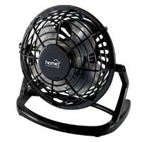 Home TF 10 USB asztali ventilátor, 2,5 W, 10 cm-es lapátátmérő, 1 fokozat, 1,4 m USB vezeték, fekete