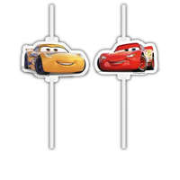 PRO 4db Papír szívószál CARS DISNEY