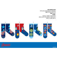 ExityKft. Bosszúállók gyerek pamut normál zokni - 4 pár/csomag - 31-34