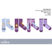 ExityKft. Disney Jégvarázs gyerek pamut normál zokni - 4 pár/csomag - 23-26