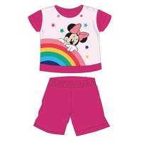 ExityKft. Disney Minnie egér nyári rövid ujjú baba pizsama - pamut jersey pizsama - pink - 92