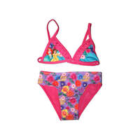 ExityKft. Disney Hercegnők kétrészes fürdőruha kislányoknak - virág mintával - pink - 104