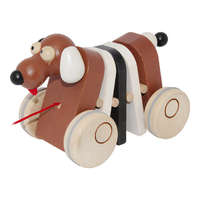Česká dřevěná hračka Fa húzható kutya barna