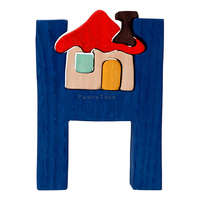 Fauna Fauna fa puzzle ABC betűk H (ház)