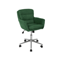 Tempo Kondela Irodai szék, anyag smaragd/króm, KAILA