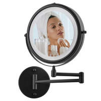 YOKA Yoka Home nagyítós kozmetikai tükör - 2 oldalas - LED világítás - Fekete