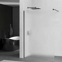 Mexen Mexen Kioto walk-in zuhanyfal - tejüveg / fekete profil - 80 cm (800-080-101-70-30)