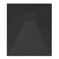 Welland Welland kőhatású zuhanytálca szifonnal 80 x 90 cm - fekete (GT-9080SS)