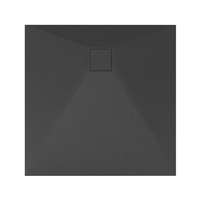 Welland Welland kőhatású zuhanytálca szifonnal 90 x 90 cm - fekete (GT-9090SS)