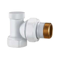 NERO Radiátor sarok szelep - 1/2" - LB00074-W (visszatérő)