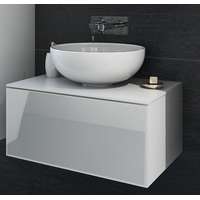 Furnitech Venezia Mode fürdőszobabútor + mosdókagyló + szifon - 60 cm (fényes fehér)