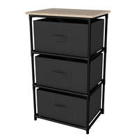 Intenso Intenso vászonfiókos komód 40 x 68 cm (3 fiók)